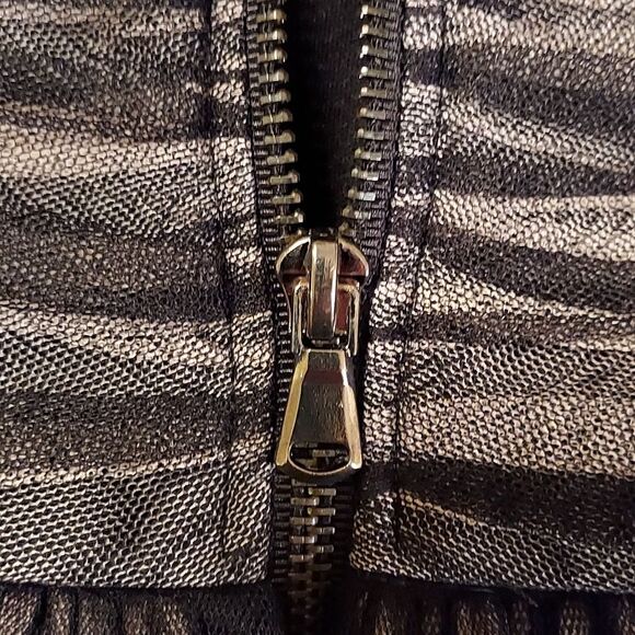 Betsey Johnson NWT Black Mesh Tulle Sleeveless Mini Dress Size 12 - Picture 6 of 13